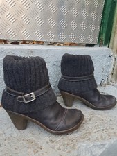 bottes bottines tout cuir noires pointure 39 occasion bon état général ART