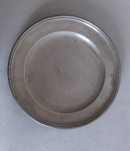 Assiette étain poinçon - étain,