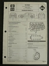 Fiche technique automobile VOLKSWAGEN CORRADO 16 V
