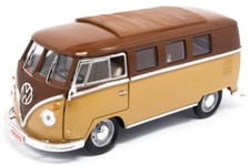 VW Volkswagen T1 Microbus - 1962 - 2-brown tones  - Lucky Die Cast 1:18