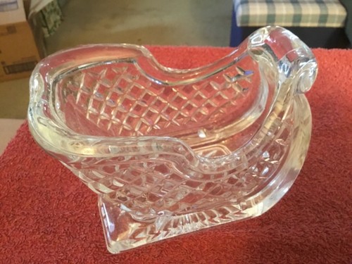 Heavy clear glass sled - glass,