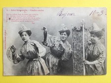 cpa 1900 Phot. BERGERET & Cie NANCY Jeux Innocents CACHE-CACHE Paravent