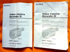 VIDEO  CAMERA RECORDER -  SONY  - CCD-TRV 11 E  et / 21 E - mode d ' empoi