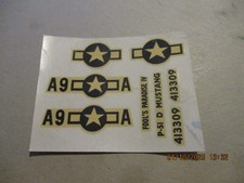 Décal 925 maquette 1/72 P-51D MUSTANG pour kit  années AIRFIX années 60/70 