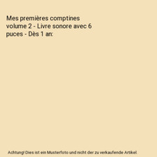 Mes premières comptines