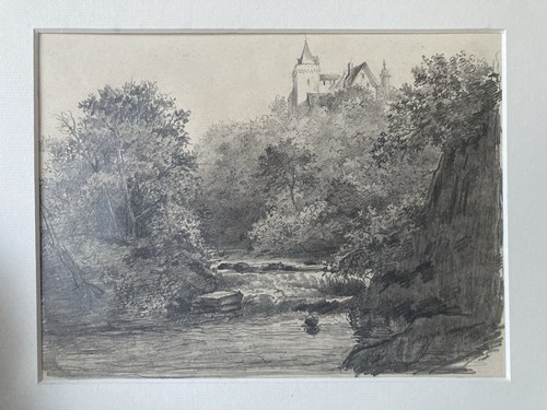 Dessin crayon paysage - au,