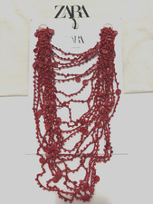 Collier En Coquillage Rouge