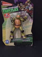 Nickelodeon Teenage Mutant Ninja Turtles Collectible Puzzle Eraser Michelangelo