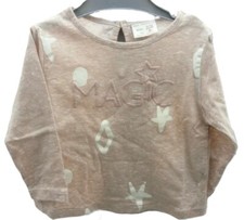 ZARA haut manche longue rose