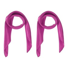 2 pcs foulard carré en satin