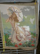 canevas terminé "angelique"" 