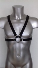 Harnais homme noir cuir