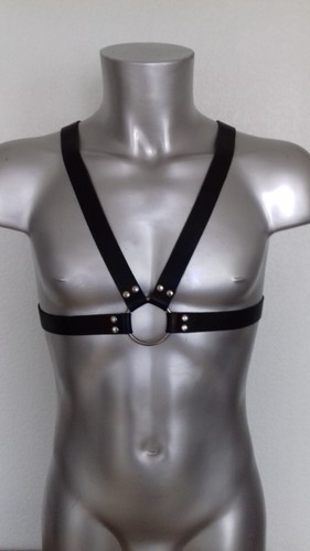 Harnais homme noir - , cuir