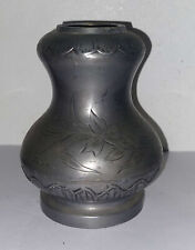 LAMPE A PETROLE EN ETAIN ART NOUVEAU PEWTER LAMP
