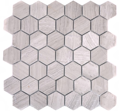 Marmormosaïque gris planche - gris,