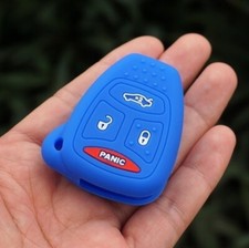 Housse silicone bleu pour clef