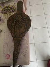 Soufflet Vintage Bois Cuir Et