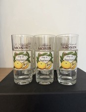 Lot De 6 Verres Sirop Monin Pamplemousse Collection Neuf En Carton