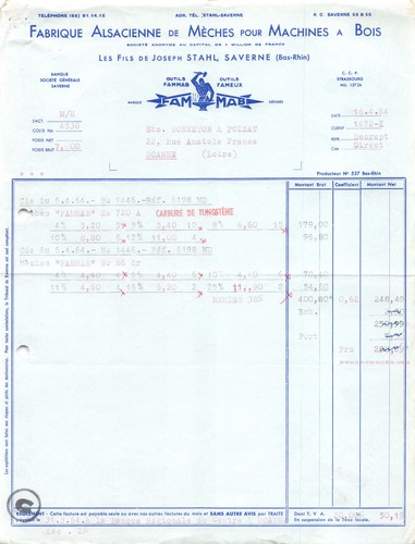 1964 fabrique alsacienne - fabrique,