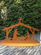 Crèche en rouille noble