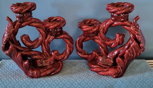 Paire bougeoirs chandeliers - paire,