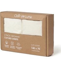 Lot de 2 draps-housses pour