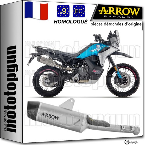 Arrow pot echappement - echappement, approuve