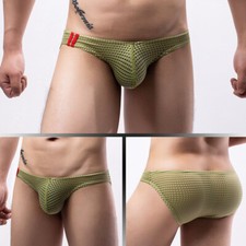 Hommes Respirant Maille Slip Solide String String Confortable Culotte Mode /