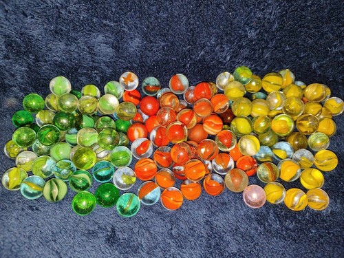 Lot 150 billes verre - 150, en