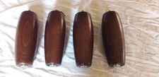 lot de 4 pieds de lit en bois