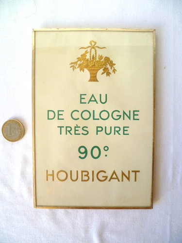 Ancienne affichette sous verre - affichette,