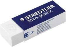 [52650-12] STAEDTLER Lot de 12 Gommes Mars plastic 526 50 Blanc