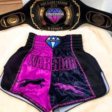 Short de Muay Thai pour femme WARRIOR pantalon de combat kickboxing fitness g...