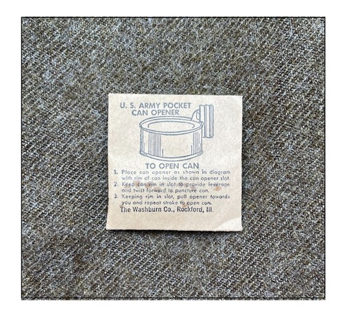 Ww2 ouvre boite ration - us,