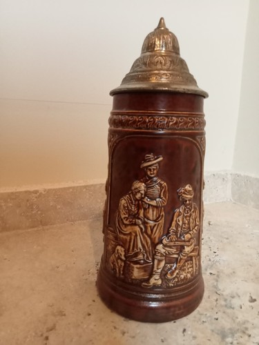 Chope bière grès avec - chope, en