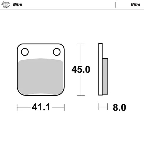 Plaquettes frein nitro - plaquettes, de