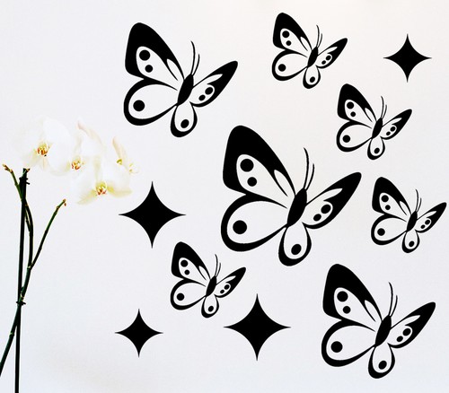 Papillons étiquette - 11,