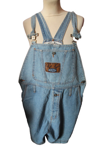 Salopette courte jeans femme - salopette,