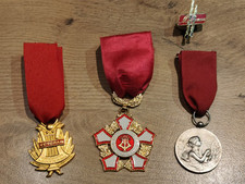 JOLI LOT DE 3 MÉDAILLES FÉDÉRATION MUSICALE DE FRANCE NORD PAS DE CALAIS AISNE