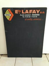 ancienne plaque ardoise publicitaire RENAULT année 60 vintage très bon état 