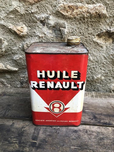 Ancien bidon huile - d’huile, renault
