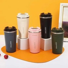 380/510ML Travel Stainless Steel Coffee Cup Thermal Mug Leak-Proof Thermos Bottl