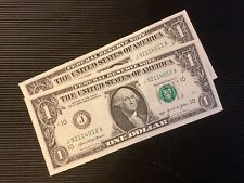 ??$$$-2 BILLETS-ONE DOLLAR-US-2021-LETTRE-J- MISSOURI -NEUF-$$$??./
