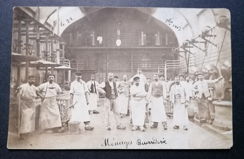 Carte photo 1907 buanderie - photo.,