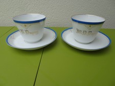 PAIRE DE TASSES EN PORCELAINE PARIS BAYEUX VALENTINE ???
