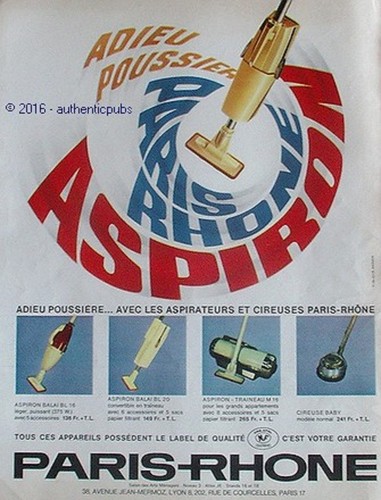 Publicite paris rhone aspiron - rhone,