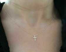 Croix Diamant Collier 1Ct