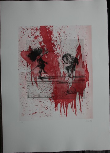 Gravure etching signée