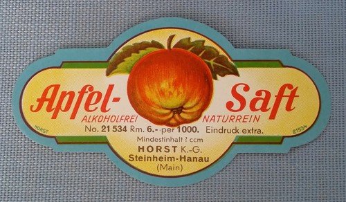 Ancien saftetikett - ancien,