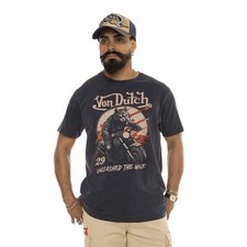 T-shirt Von Dutch Wolfy bleu